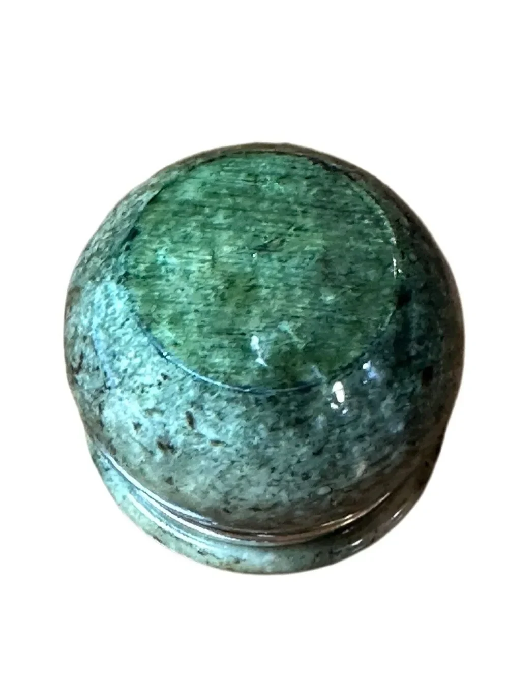 Vintage MCM Italian Alabaster Stone Trinket Box